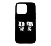 Carcasa para iPhone 15 Pro MAX Esgrima Tu Mamá Mi Mamá Hija Hijo Gracioso Esgrima
