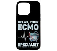Carcasa para iPhone 15 Pro MAX Especialista en ECMO Terapeuta respiratorio Enfermero de UCI