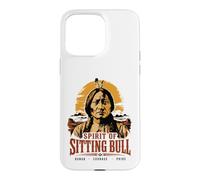 Carcasa para iPhone 15 Pro MAX Espíritu del Toro Sentado Jefe Nativo Americano Lakota Sioux
