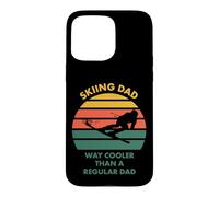 Carcasa para iPhone 15 Pro MAX Esquiando papá para Padre Que esquís Vintage Divertido Camino Enfriador