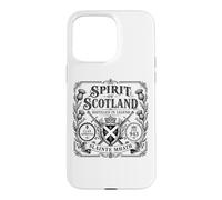 Carcasa para iPhone 15 Pro MAX Etiqueta Spirit of Scotland Claymores Slàinte Mhath para Luces