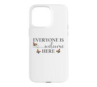 Carcasa para iPhone 15 Pro MAX Everyone is Welcome Here Pride Sign Lesbian Butterfly Pride