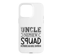 Carcasa para iPhone 15 Pro MAX Familia de Fuentes Uncle Nephew Squad Unbreakable Bond