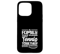 Carcasa para iPhone 15 Pro MAX Familia Que Juega Tenis Juntos Jugador de Tenis