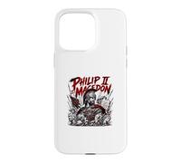 Carcasa para iPhone 15 Pro MAX Felipe II de Macedonia Guerrero Rey Griego Antiguo
