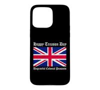 Carcasa para iPhone 15 Pro MAX Feliz día de traición Campesinos coloniales ingratos, 4 de Julio