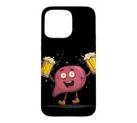Carcasa para iPhone 15 Pro MAX Feliz día del hígado con Disfraz de Cerveza