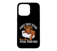 Carcasa para iPhone 15 Pro MAX First They Steal Your Heart - Setter irlandés Red Setter Dad
