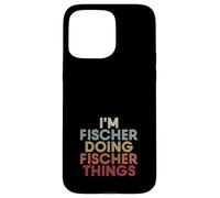 Carcasa para iPhone 15 Pro MAX Fischer Name Fischer Personalized Name First Given