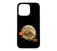 Carcasa para iPhone 15 Pro MAX Flying Spaghetti Monster FSM Jack O Lantern Moon Escoba