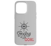 Carcasa para iPhone 15 Pro MAX Focus on The Goal Target Graphic Motivation Discipline Quote