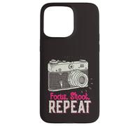 Carcasa para iPhone 15 Pro MAX Focus Shoot Repeat Photography Photographer Camera Vintage
