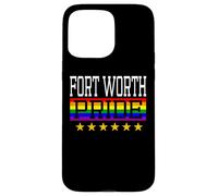 Carcasa para iPhone 15 Pro MAX Fort Worth Pride Texas Gay Lesbianas Queer LGBT Rainbow Flag