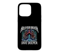 Carcasa para iPhone 15 Pro MAX Freediver Scuba Hold Your Breath Dive Deeper