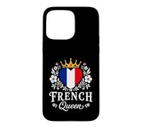 Carcasa para iPhone 15 Pro MAX French Queen France Flag Proud French Woman