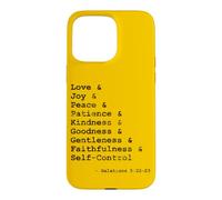 Carcasa para iPhone 15 Pro MAX Frutas del Espíritu Palabras