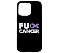 Carcasa para iPhone 15 Pro MAX Fuck Cancer - Camiseta con Texto en alemán Fuck Esophageal Cancer Awareness