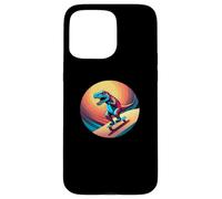 Carcasa para iPhone 15 Pro MAX Fun Dinosaur Skateboarder Skater Design