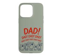 Carcasa para iPhone 15 Pro MAX Funny Cat Dad Yelling Cats Father's Day