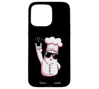 Carcasa para iPhone 15 Pro MAX Funny Chef Rockstar Cook Retro Style Rosa Diseño