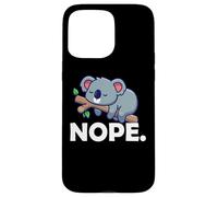 Carcasa para iPhone 15 Pro MAX Funny Cute Sleepig Napping Nope Koala Lover