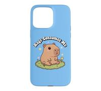 Carcasa para iPhone 15 Pro MAX Funny Kids Kawaii Meme Chill Rage Consumes Me Capybara Vibes