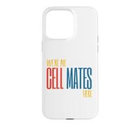 Carcasa para iPhone 15 Pro MAX Funny Microbiology Pun Somos Todos compañeros de celda aquí
