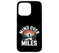 Carcasa para iPhone 15 Pro MAX Funny Mind Over Miles Diciendo Motivación del Corredor