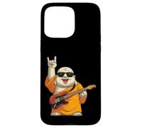 Carcasa para iPhone 15 Pro MAX Funny Monk Guitarrista Rock Music Retro Style Design