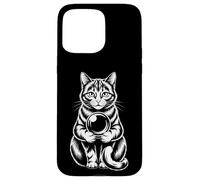 Carcasa para iPhone 15 Pro MAX Funny Mystic Cat - Bola de Cristal adivinación