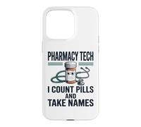 Carcasa para iPhone 15 Pro MAX Funny Pharmacy Tech Squad Asistente de farmacéutico CPhT