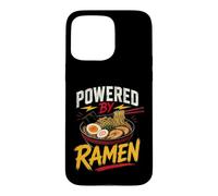 Carcasa para iPhone 15 Pro MAX Funny Ramen Saying Humor Joke Gag Powered by Noodles