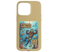 Carcasa para iPhone 15 Pro MAX Funny Retired Not My Problem Anymore Scuba Bigfoot