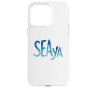 Carcasa para iPhone 15 Pro MAX Funny Sea Ya Sea Glass Watercolor Cute Beach Lovers