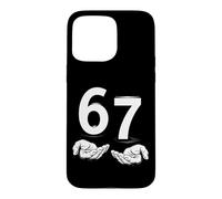 Carcasa para iPhone 15 Pro MAX Funny Six Seven 6 7 Meme Gen Alpha Slang 6 7 Hands
