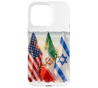 Carcasa para iPhone 15 Pro MAX Furia épica, león rugiente, Libertad - América Israel Irán Paz