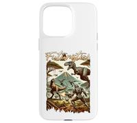 Carcasa para iPhone 15 Pro MAX Futuristic Dinosaur Battle Sci Fi Action Art Warrior