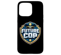 Carcasa para iPhone 15 Pro MAX Futuro policía Oficial de policía Academia Policía Niños Niños Niño