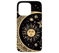 Carcasa para iPhone 15 Pro MAX Galaxy Night Sky Moon Lunar Stars Sun Love