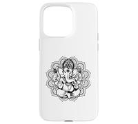 Carcasa para iPhone 15 Pro MAX Ganesha Mandala Hindú Dios Hinduismo Yoga Regalo