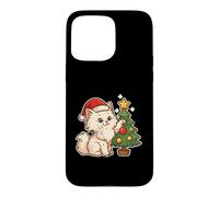 Carcasa para iPhone 15 Pro MAX Gato Blanco Decora el árbol