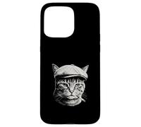 Carcasa para iPhone 15 Pro MAX Gato Cigarrillo Fuma Mafia Meme Animal