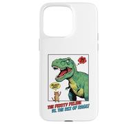 Carcasa para iPhone 15 Pro MAX Gato Dedo Medio T-Rex Dinosaurio Pop Art Tiranosaurio