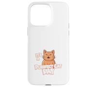 Carcasa para iPhone 15 Pro MAX Gato Divertido Purrfect Cat Day Amante de los Gatos