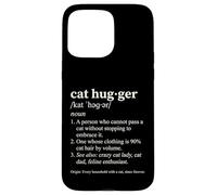 Carcasa para iPhone 15 Pro MAX Gato Hugger Definición Divertido Diccionario Estilo Felino Amante