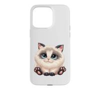 Carcasa para iPhone 15 Pro MAX Gatos súper Lindos Gatitos Amo a mi Gato Gato bebé