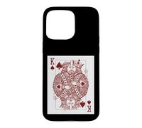 Carcasa para iPhone 15 Pro MAX Gay Pride King of Spades Card Pareja Novio Novio LGBTQ