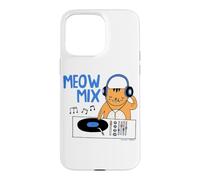 Carcasa para iPhone 15 Pro MAX Gemma Correll Meow Mix DJ Cat Funny Rave Design