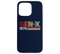 Carcasa para iPhone 15 Pro MAX Gen X 1976 Retro Generation xer Vintage Text Style