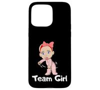 Carcasa para iPhone 15 Pro MAX Gender Reveal Party Team Girl Cute Flossing Baby Floss Gift